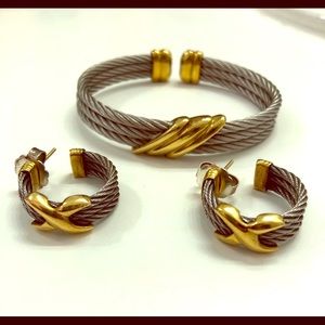 Philippe Charriol bracelet and earrings set